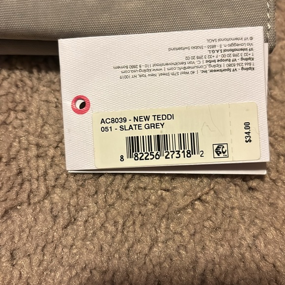 🩶 NWT Kipling slate gray wallet - Picture 7 of 7